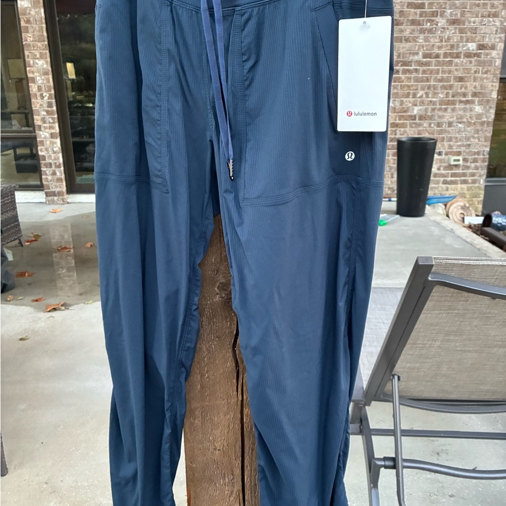 lululemon athletica navy dance studio mid- rise